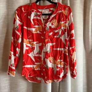 Anthropologie button up blouse